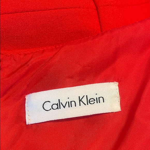 Calvin Klein Red Ruffle Dress - Picture 5 of 5